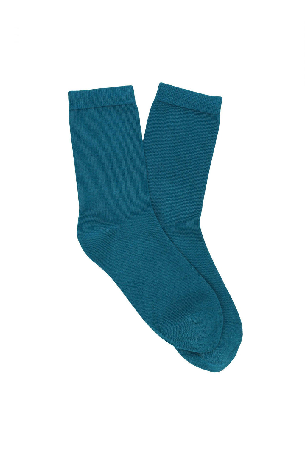 LES UNIES - CHAUSSETTES BLEU CANARD - COTON BIO - 36/41