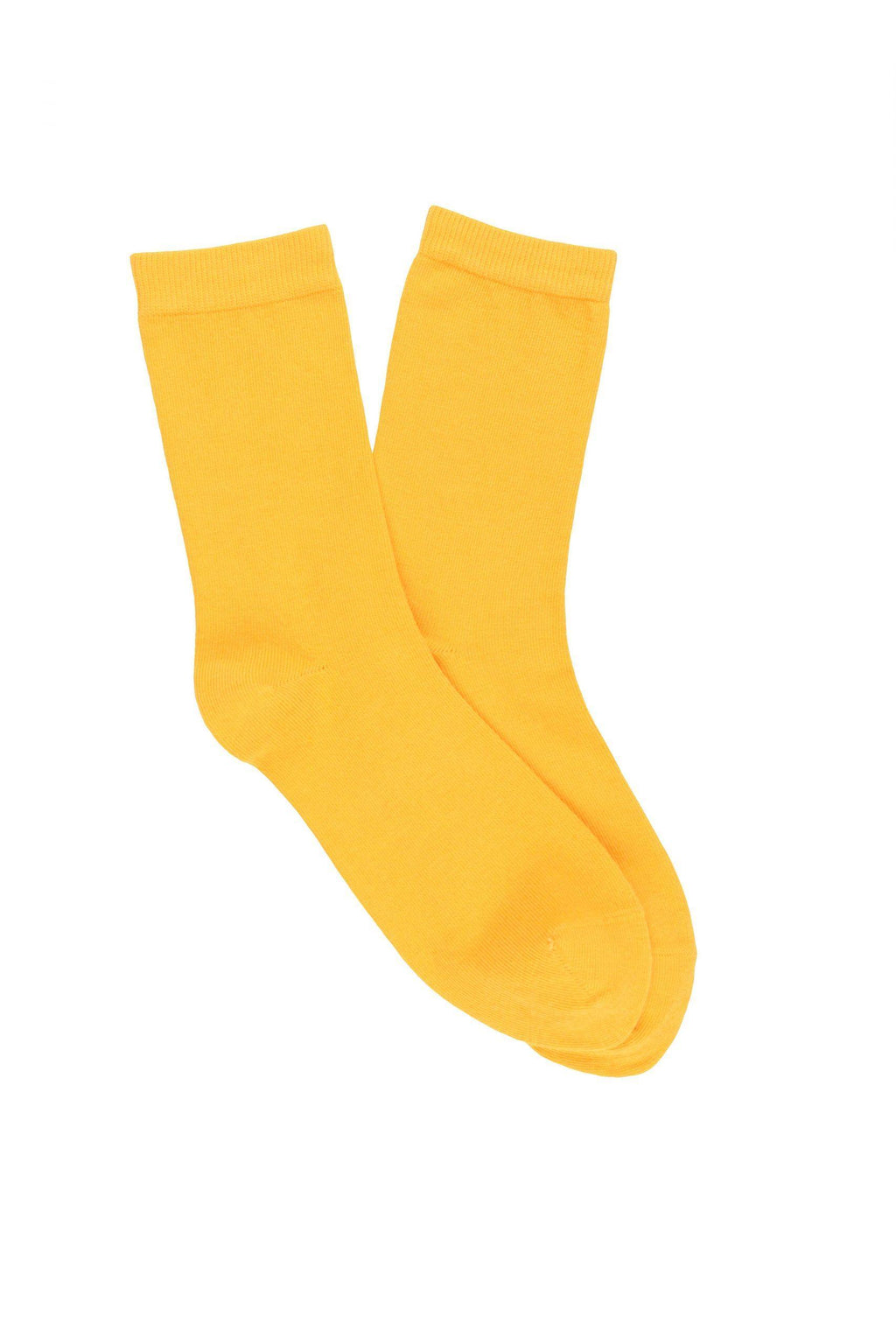 LES UNIES - CHAUSSETTES JAUNE ORANGÉ - COTON BIO - 36/41