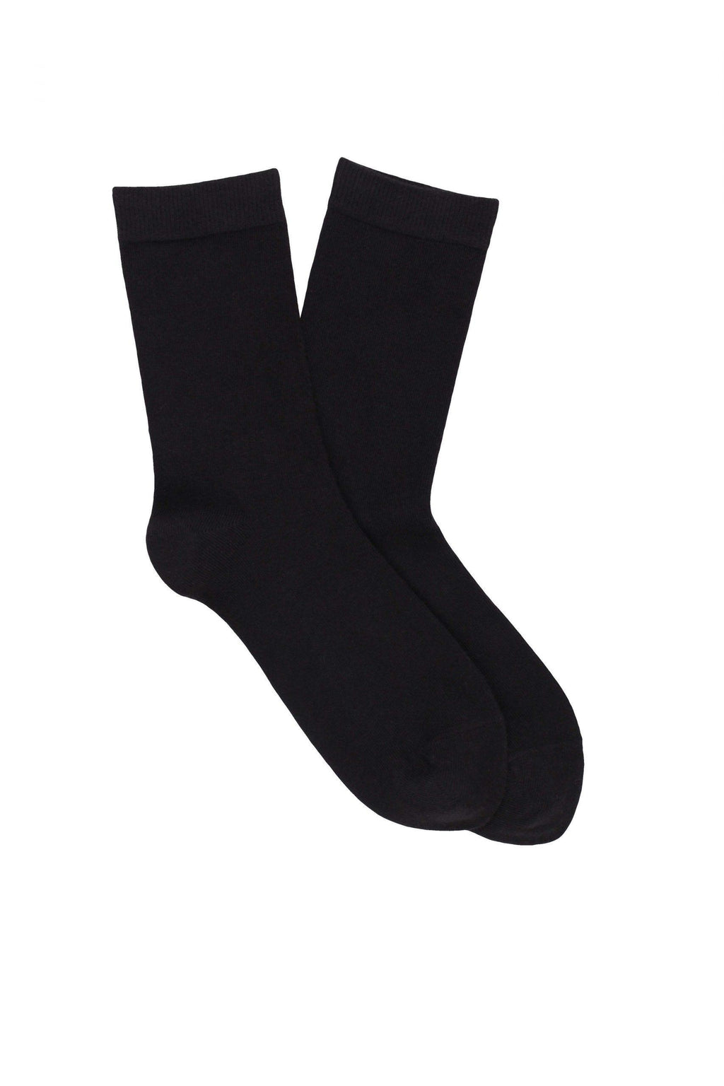 LES UNIES - CHAUSSETTES NOIRES - COTON BIO - 36/41