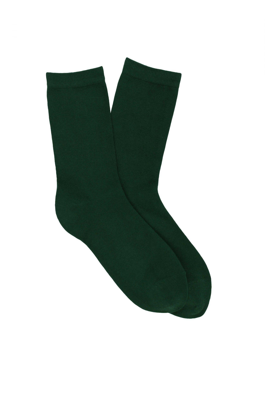 LES UNIES - CHAUSSETTES VERT SAPIN - COTON BIO - 36/41