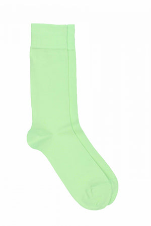 LES UNIES - CHAUSSETTES VERT POMME - COTON BIO - 39/45