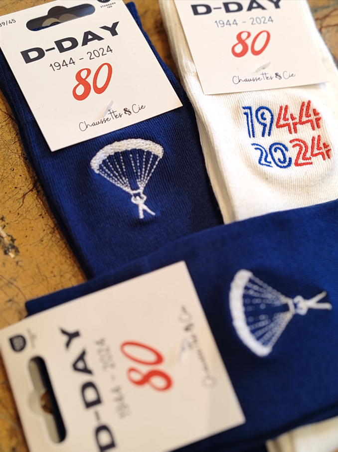 Chaussettes 80 Ans Du Débarquement - D-day Le Parachutiste