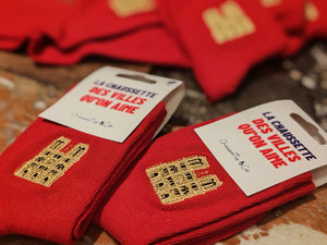 Chaussettes Brodées Notre Dame de Paris